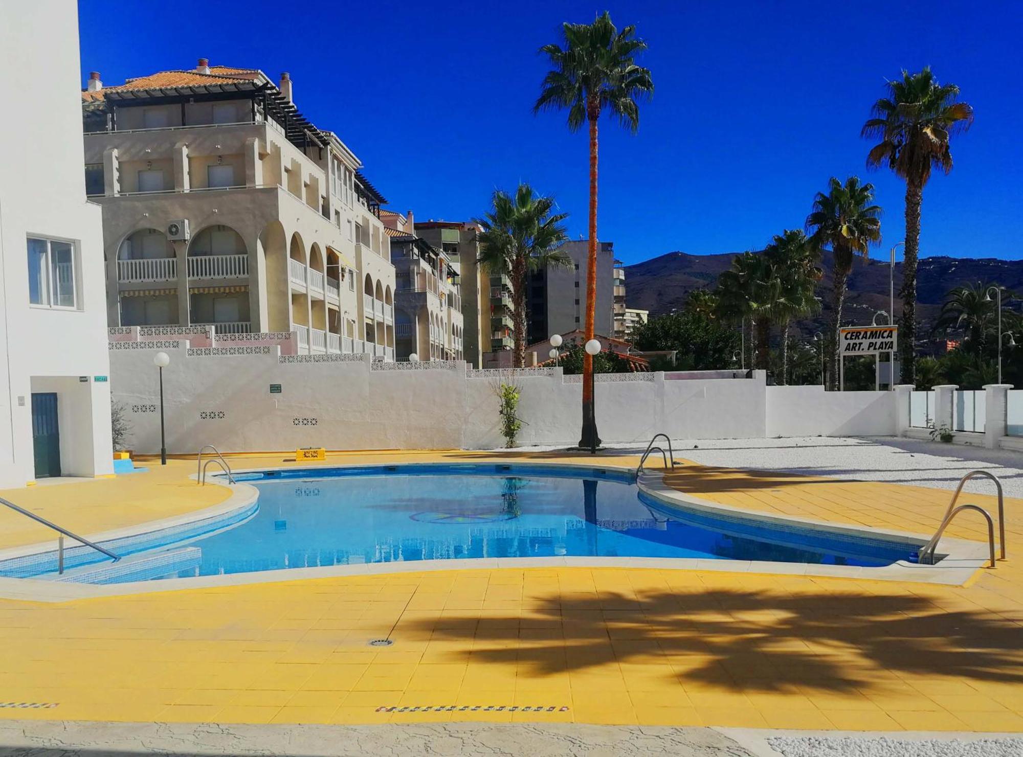 Apartamento Playa Velilla Park II อัลมูเญการ์ ภายนอก รูปภาพ